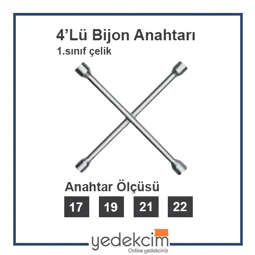 4'Lü Istavroz Bijon Anahtarı