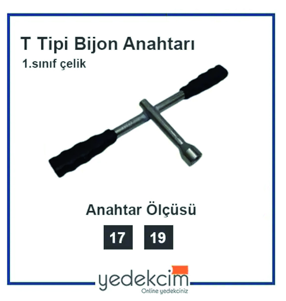 T Tipi Bijon Anahtarı 17-19